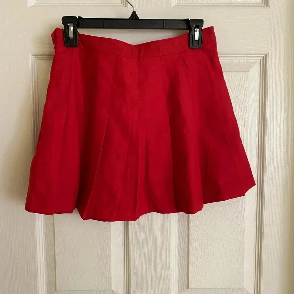 Rue21 red pleated skirt medium NWT